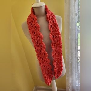Crochet Flamingo Circle Scarf
